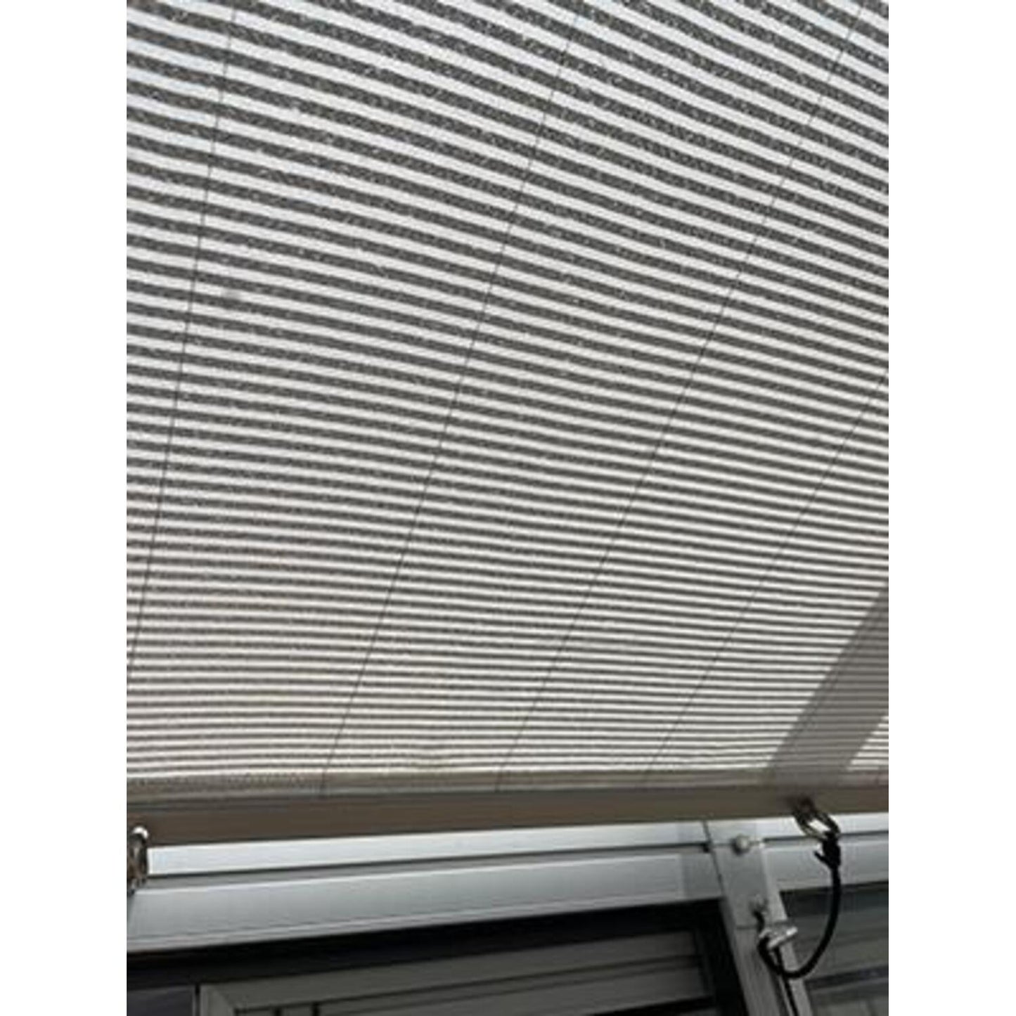 Hoklartherm | Retractable Roller Shade Cloth Curtains for Greenhouses 8ft long in 6 widths, White Aluminized