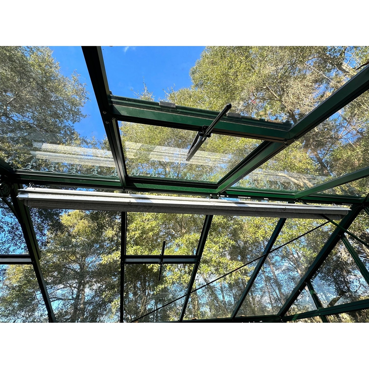 Hoklartherm | Retractable Roller Shade Cloth Curtains for Greenhouses 8ft long in 6 widths, White Aluminized