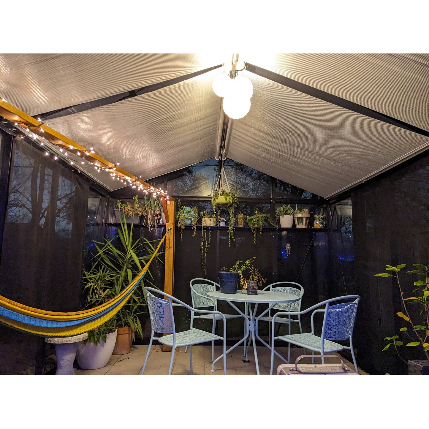 Hoklartherm | Retractable Roller Shade Cloth Curtains for Greenhouses 8ft long in 6 widths, White Aluminized