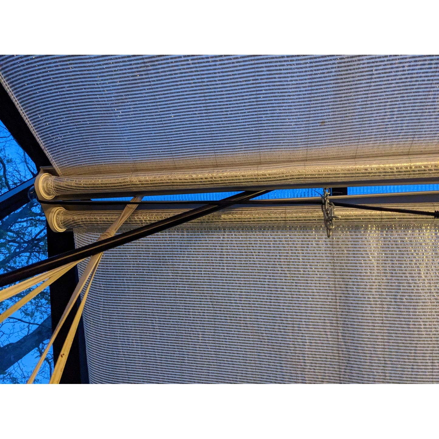 Hoklartherm | Retractable Roller Shade Cloth Curtains for Greenhouses 8ft long in 6 widths, White Aluminized