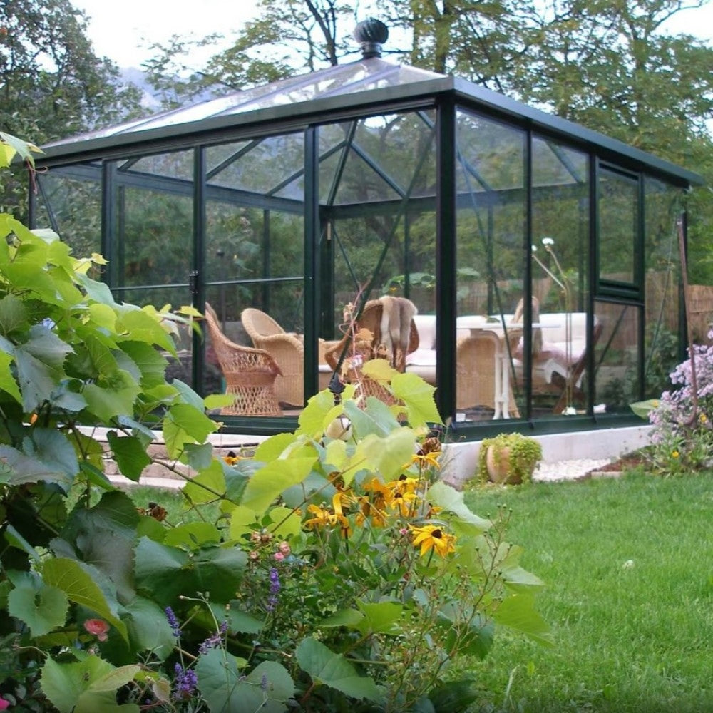 Janssens | Pyramid Glass Greenhouse Kit With 4mm Tempered Glass Glazing