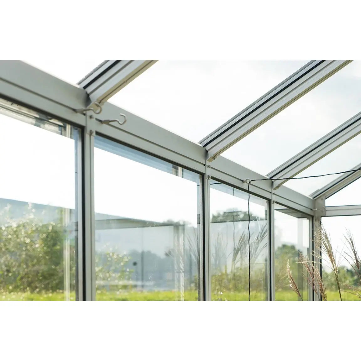 Hoklartherm | 11.5 ft wide 10.5 ft tall Livingten Double-Pane Insulated Glass Greenhouse Kit With 22mm ISO Safety Glass Glazing, three sizes