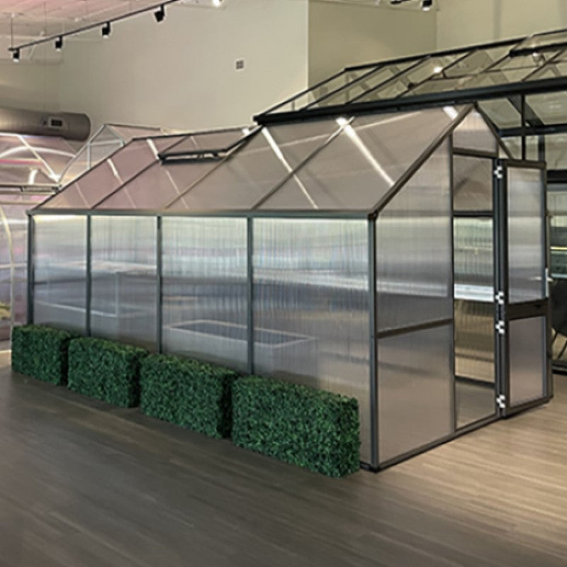KGT | Nelke PRO 4 10x14 ft Greenhouse With 16mm Triple-Wall Polycarbonate Glazing