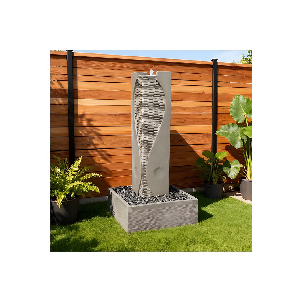 Exaco | Ying Yang Fountain – Modern Decorative Water Feature - MyGreenhouseStore.com