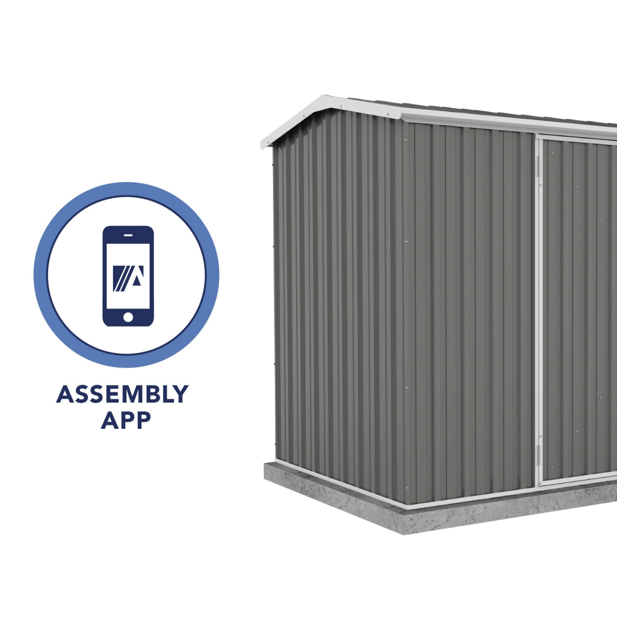 Absco | 10x10x7 ft Premier Metal Storage Shed