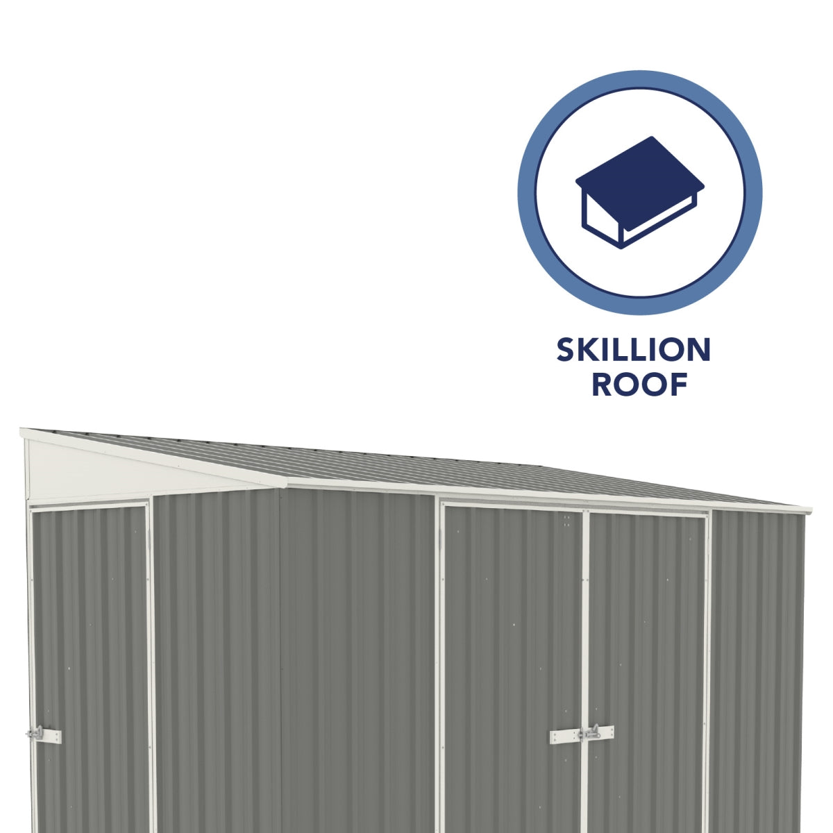 Absco | 10x5 ft Lean To Metal Bike Shed