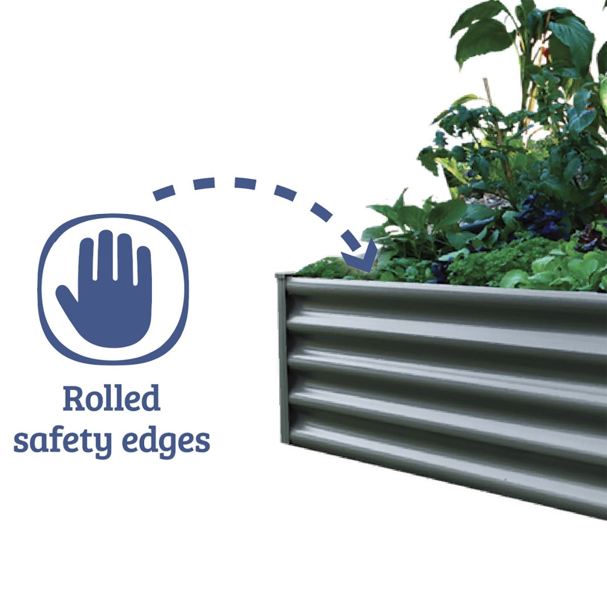 Absco | 4x3x1 ft Rectangle Raised Garden Bed