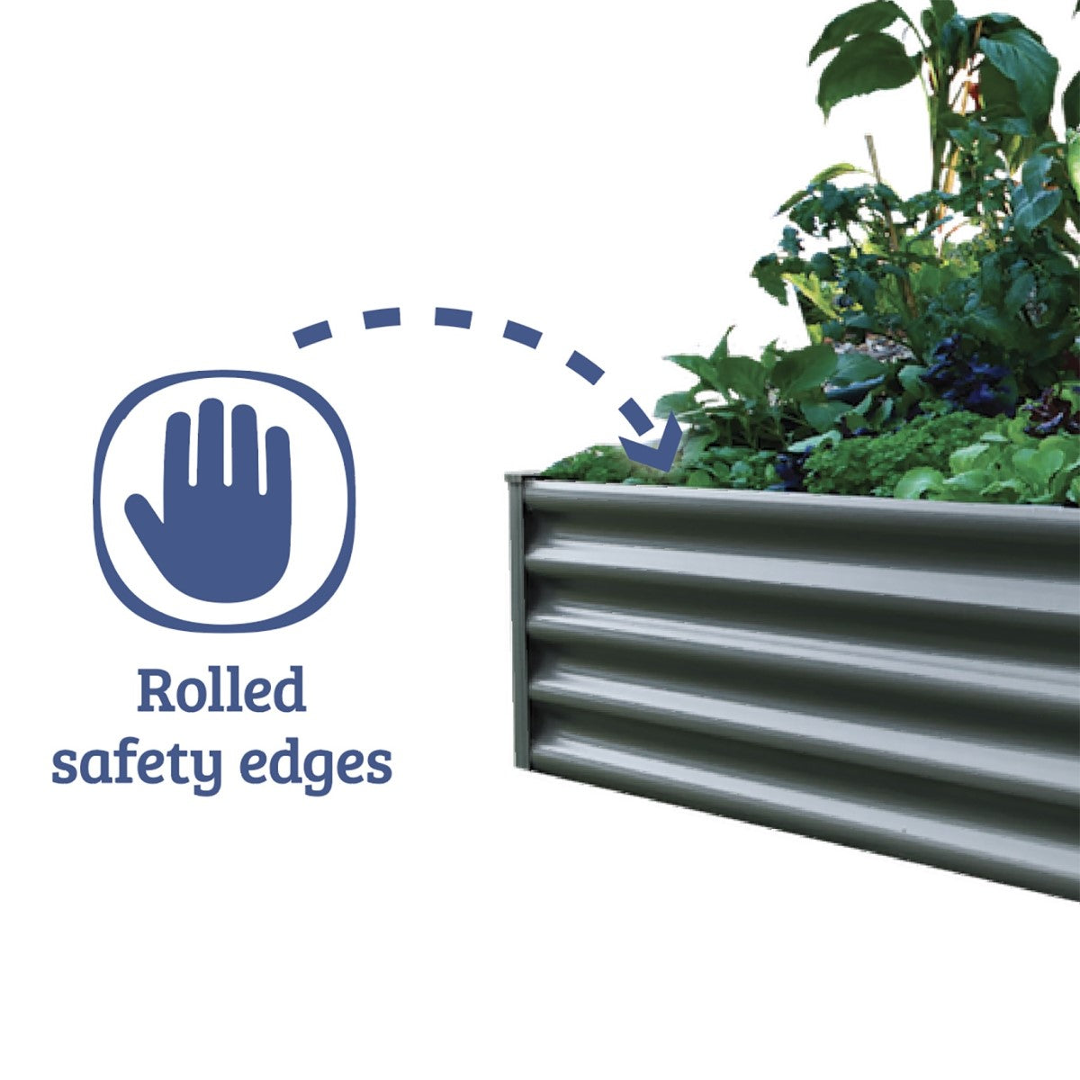 Absco | 4x4x1 ft L Shaped Raised Garden Bed