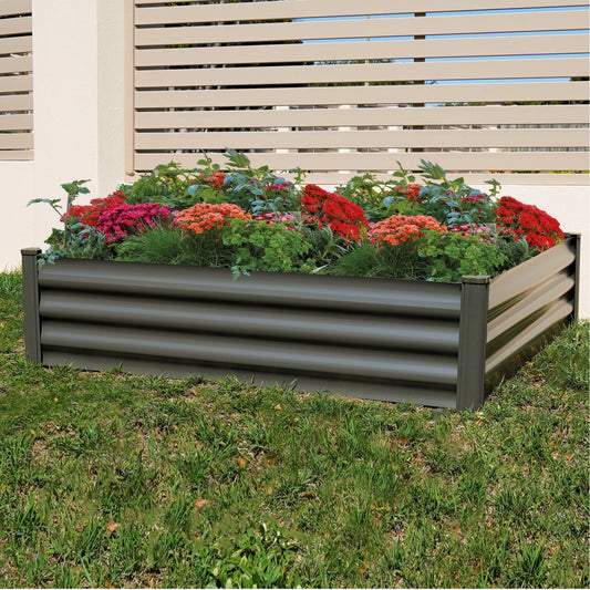 Absco | 4x4x1 ft Square Raised Garden Bed