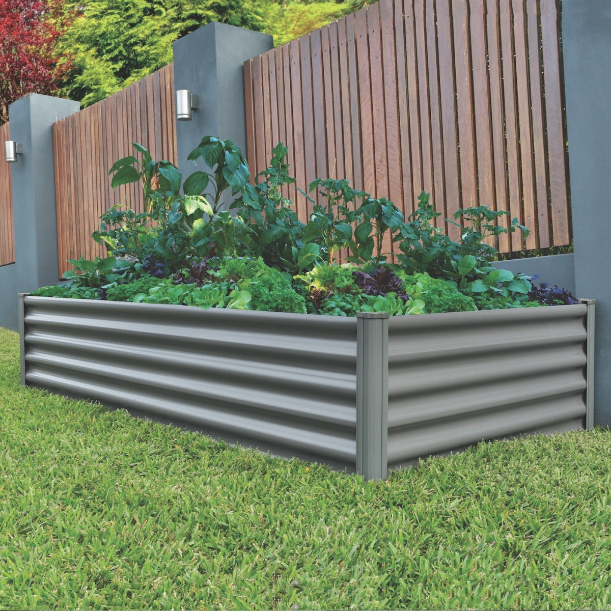 Absco | 6x3x1.3 ft Raised Garden Bed - Woodland Gray