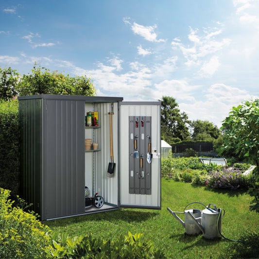 Biohort | 5x2.7x6 ft Equipment Locker 150 - Dark Gray - MyGreenhouseStore.com