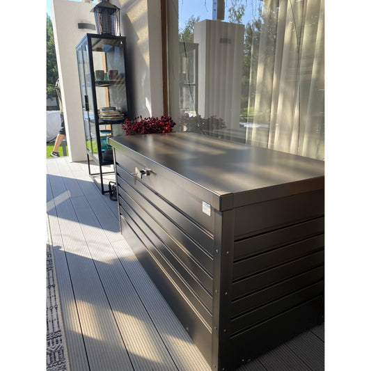 Biohort | 51 Gallon Leisure Time Deck Box - Dark Gray - MyGreenhouseStore.com