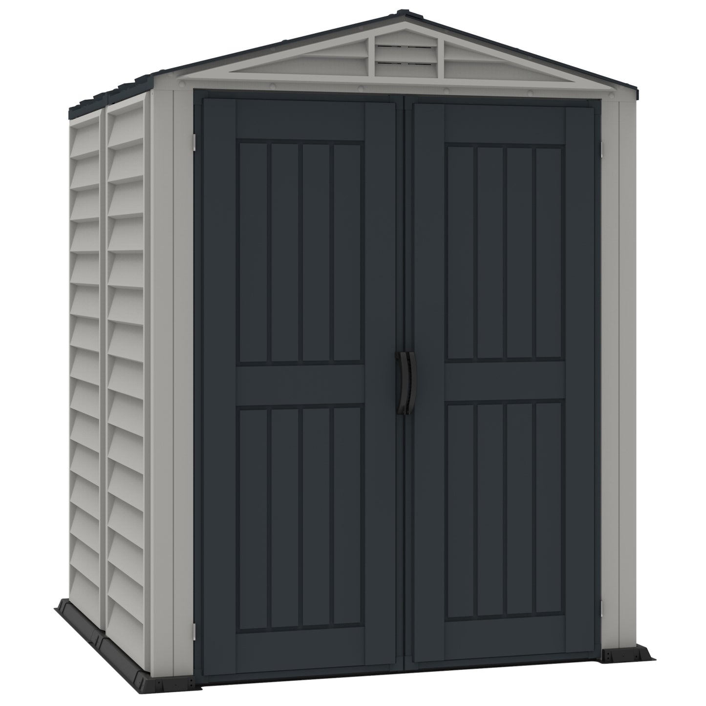 DuraMax | 5.5x5.5x6 Ft YardMate Plus Vinyl Plastic Storage Shed with Floor