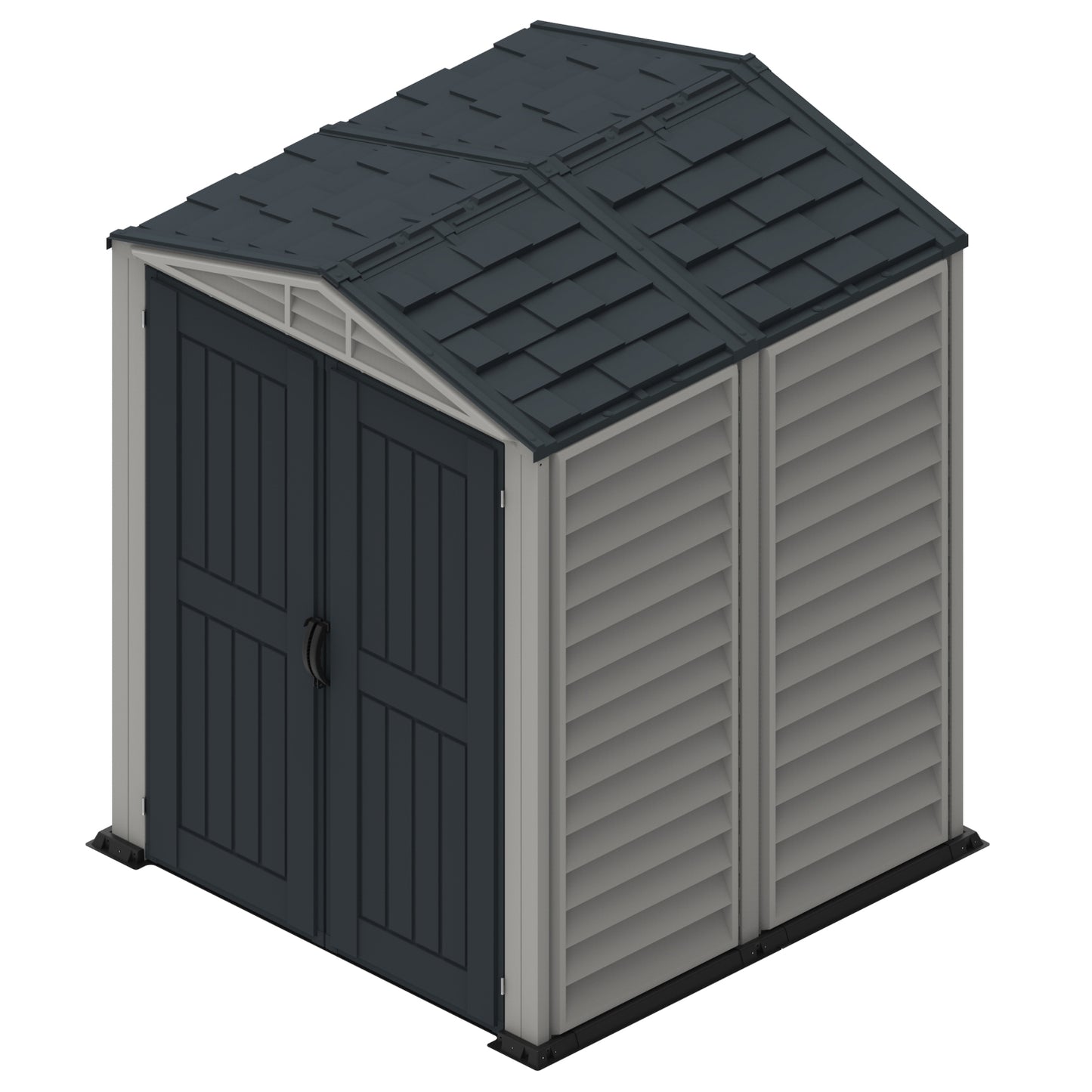 DuraMax | 5.5x5.5x6 Ft YardMate Plus Vinyl Plastic Storage Shed with Floor