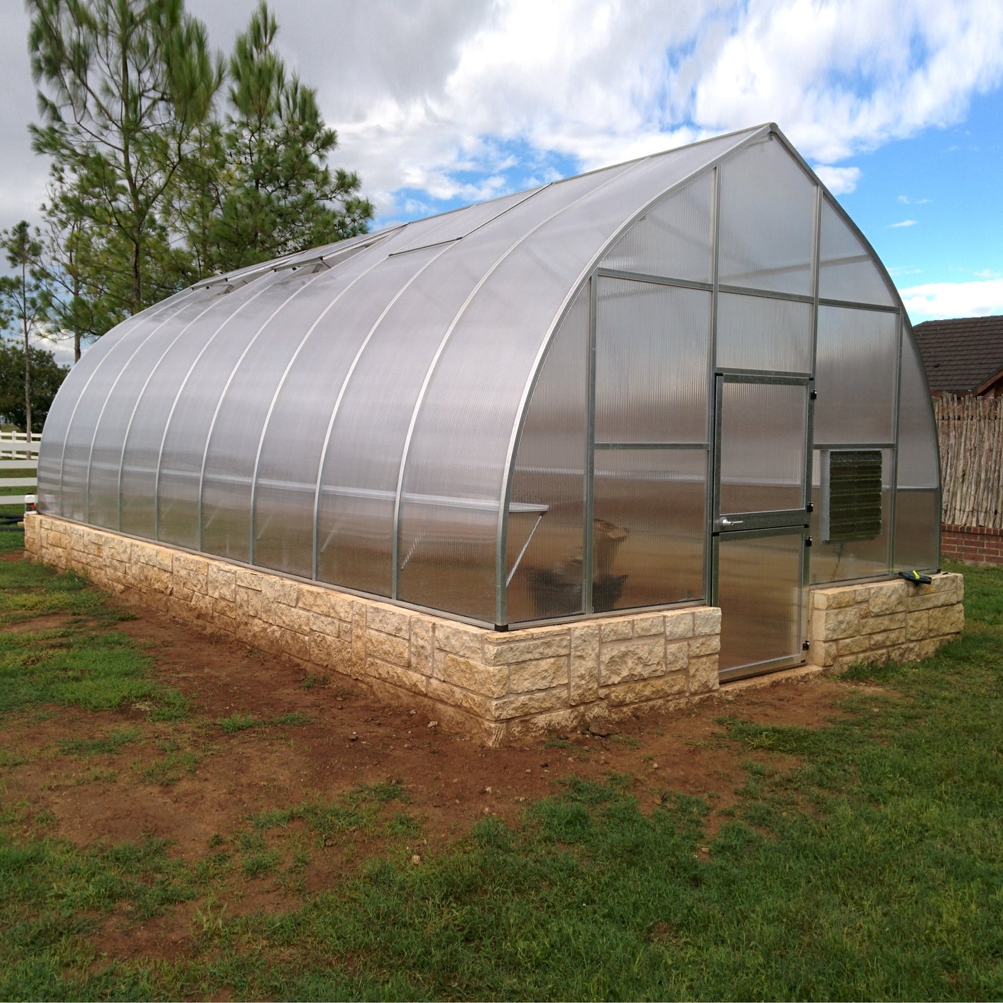 Hoklartherm | 14ft x 29ft 6in x 9ft 10in Riga XL9 Professional Greenhouse Kit With 16mm Triple-wall Polycarbonate Glazing