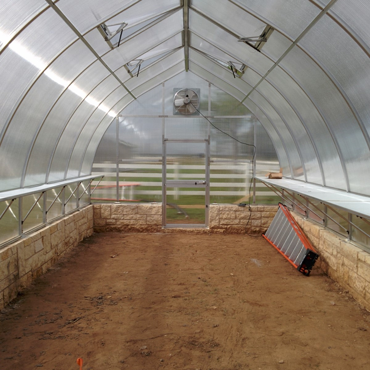 Hoklartherm | 14ft x 29ft 6in x 9ft 10in Riga XL9 Professional Greenhouse Kit With 16mm Triple-wall Polycarbonate Glazing