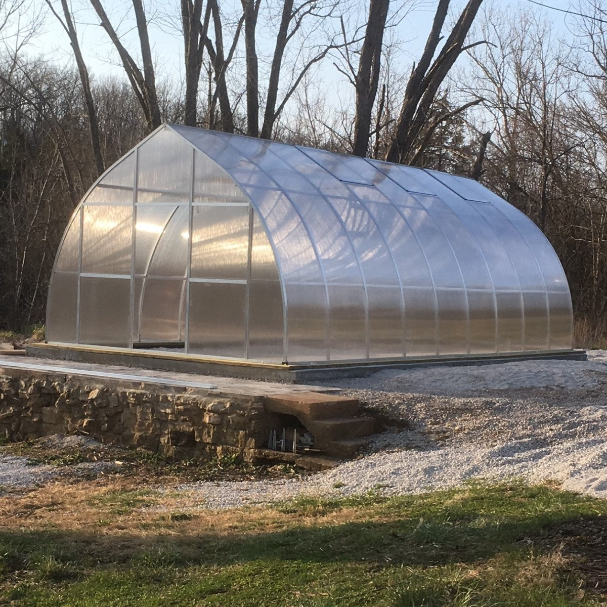 Hoklartherm | 14ft x 29ft 6in x 9ft 10in Riga XL9 Professional Greenhouse Kit With 16mm Triple-wall Polycarbonate Glazing