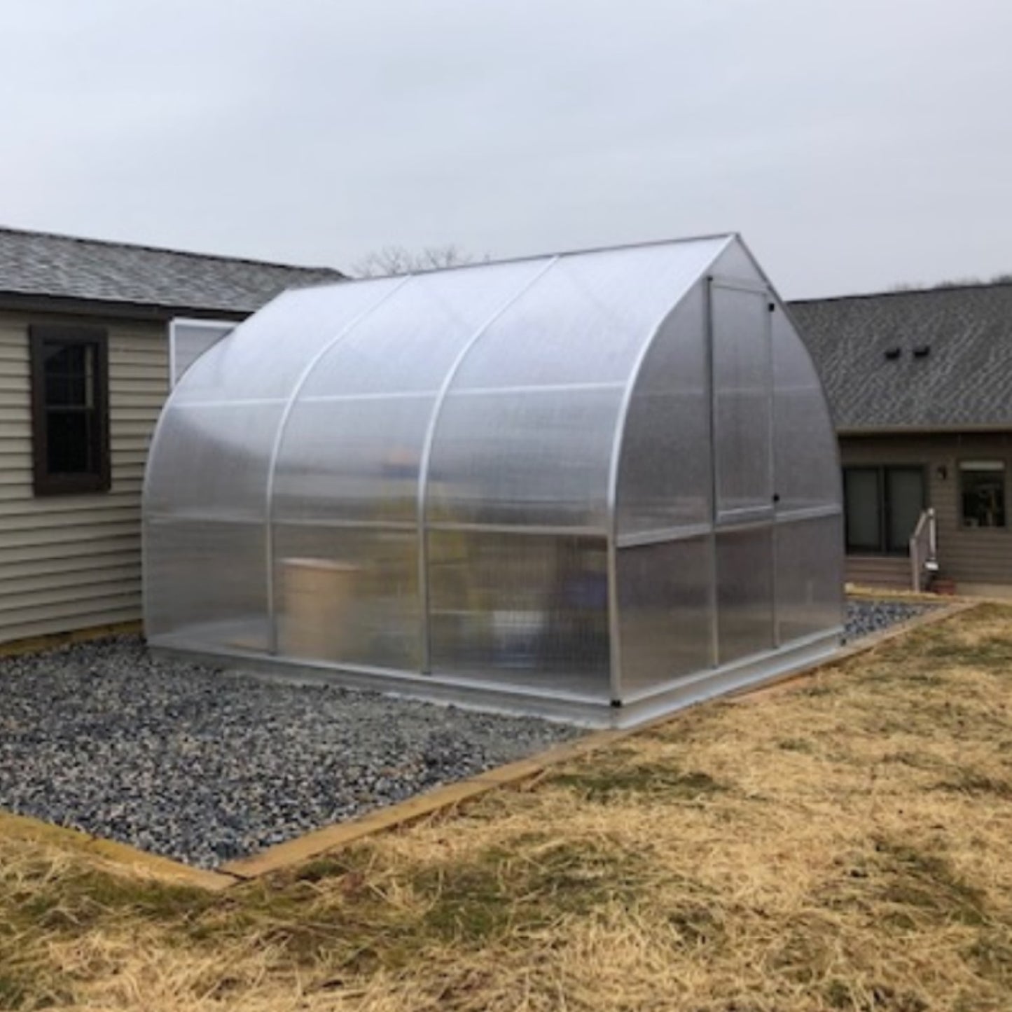 Hoklartherm | 9ft 8in x 10ft 6in x 7ft 7in Riga 3 Hobby Greenhouse Kit With 8mm Twin-wall Polycarbonate Glazing
