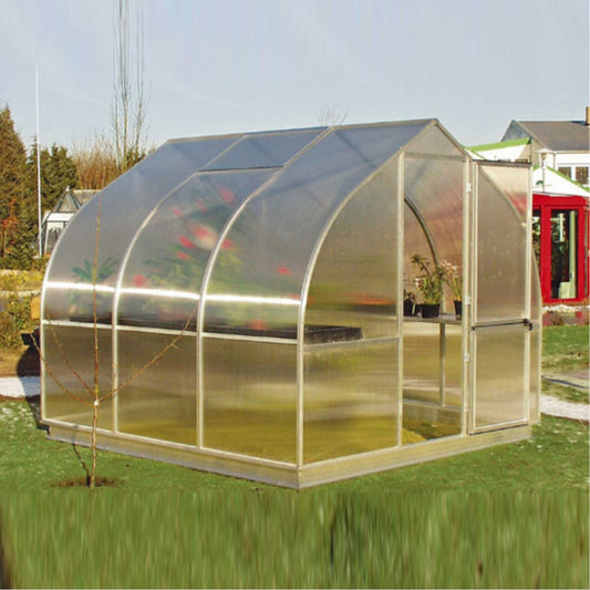 Hoklartherm | 9ft 8in x 10ft 6in x 7ft 7in Riga 3 Hobby Greenhouse Kit With 8mm Twin-wall Polycarbonate Glazing