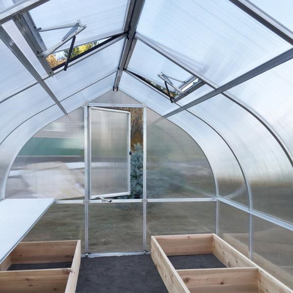Hoklartherm | 7ft 8in x 14ft x 7ft 1in Riga 4S Hobby Greenhouse Kit With 8mm Twin-wall Polycarbonate Glazing