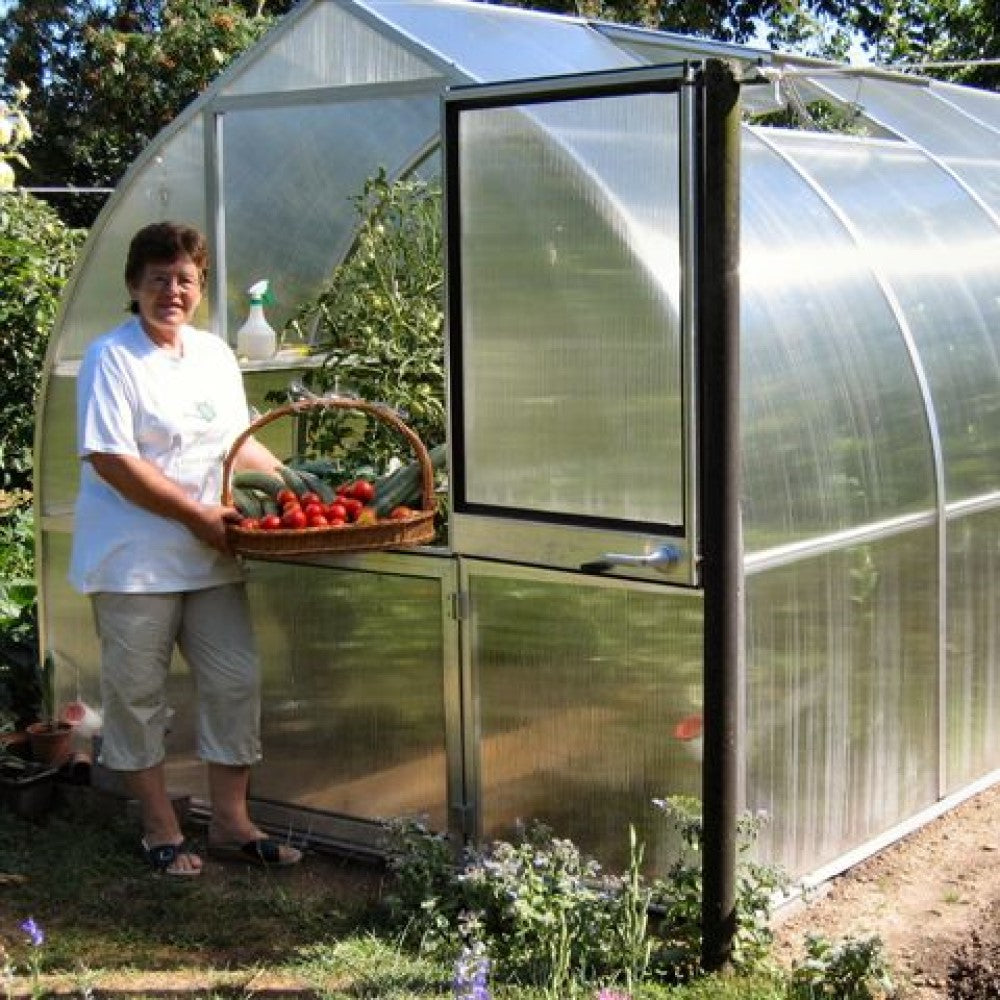 Hoklartherm | 7ft 8in x 14ft x 7ft 1in Riga 4S Hobby Greenhouse Kit With 8mm Twin-wall Polycarbonate Glazing