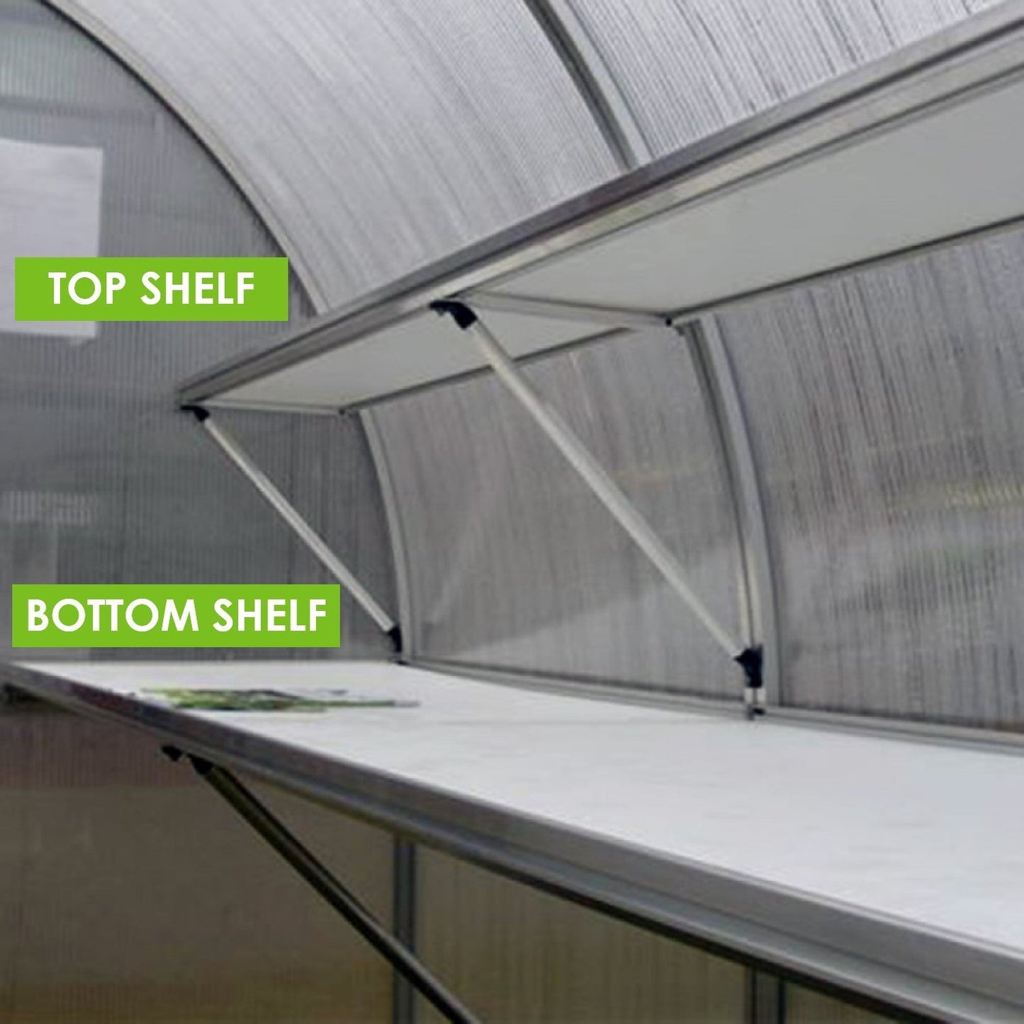 Hoklartherm | 9ft 8in x 17ft 6in x 7ft 7in Riga 5 Hobby Greenhouse Kit With 8mm Twin-wall Polycarbonate Glazing