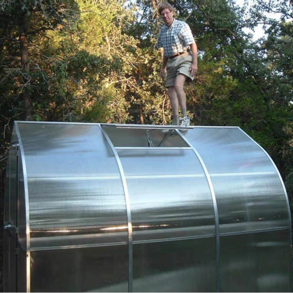 Hoklartherm | 7ft 8in x 10ft 6in x 7ft 1in Riga 3S Hobby Greenhouse Kit With 8mm Twin-wall Polycarbonate Glazing