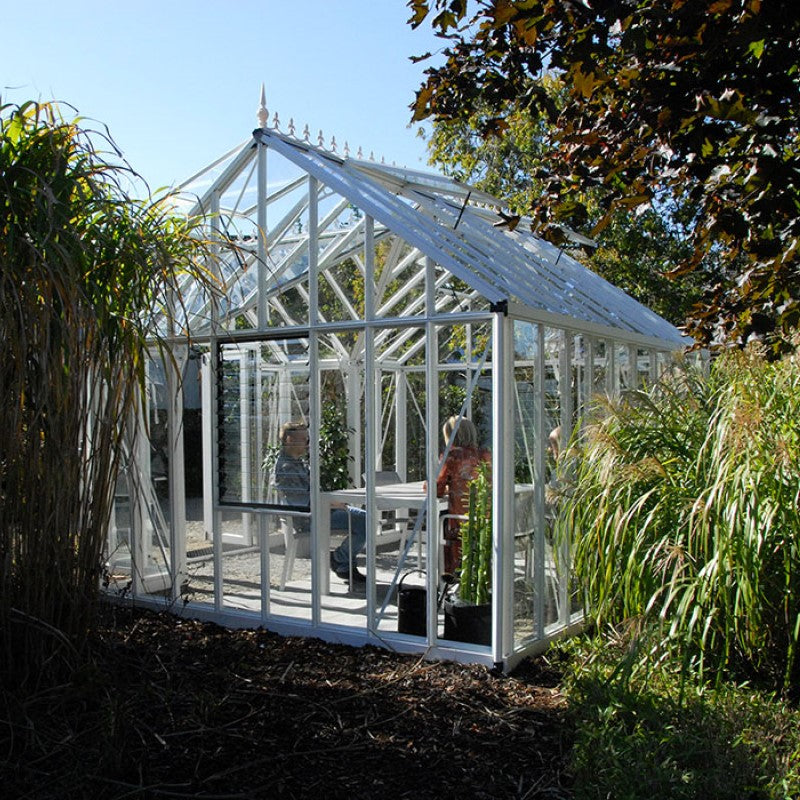 Janssens | 13x13x10 Ft Royal EOS T Glass Greenhouse Kit With 4mm Tempered Glass Glazing