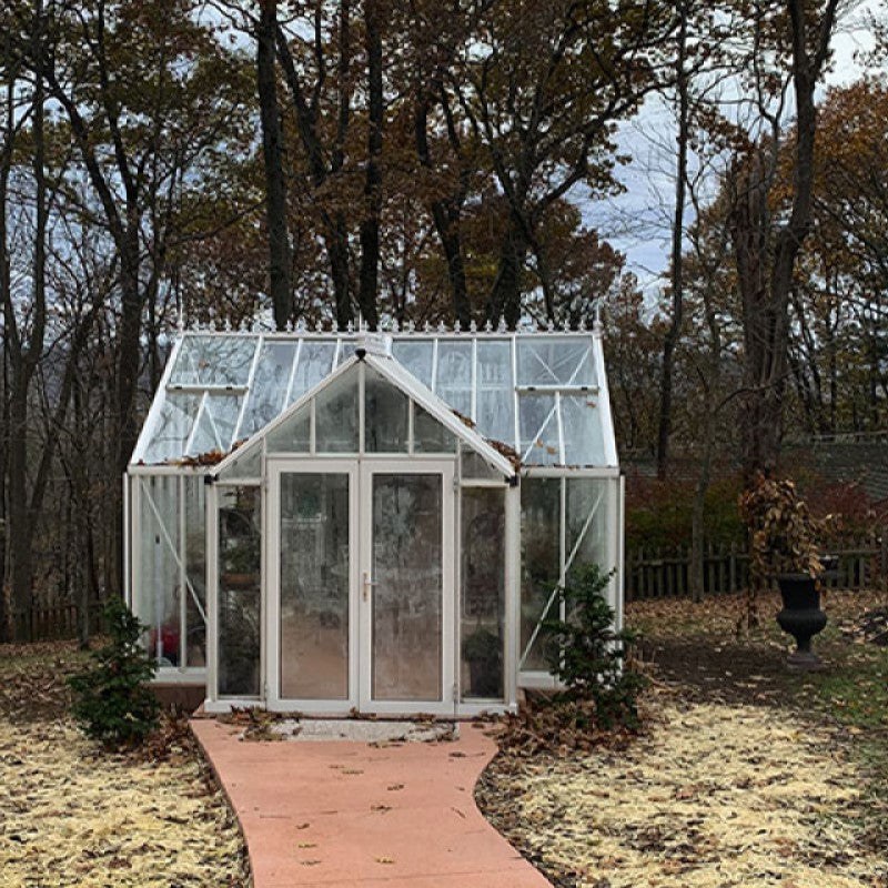Janssens | 13x13x10 Ft Royal EOS T Glass Greenhouse Kit With 4mm Tempered Glass Glazing