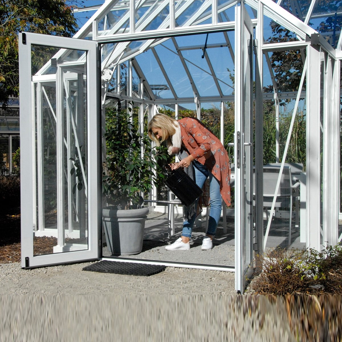 Janssens | 13x13x10 Ft Royal EOS T Glass Greenhouse Kit With 4mm Tempered Glass Glazing