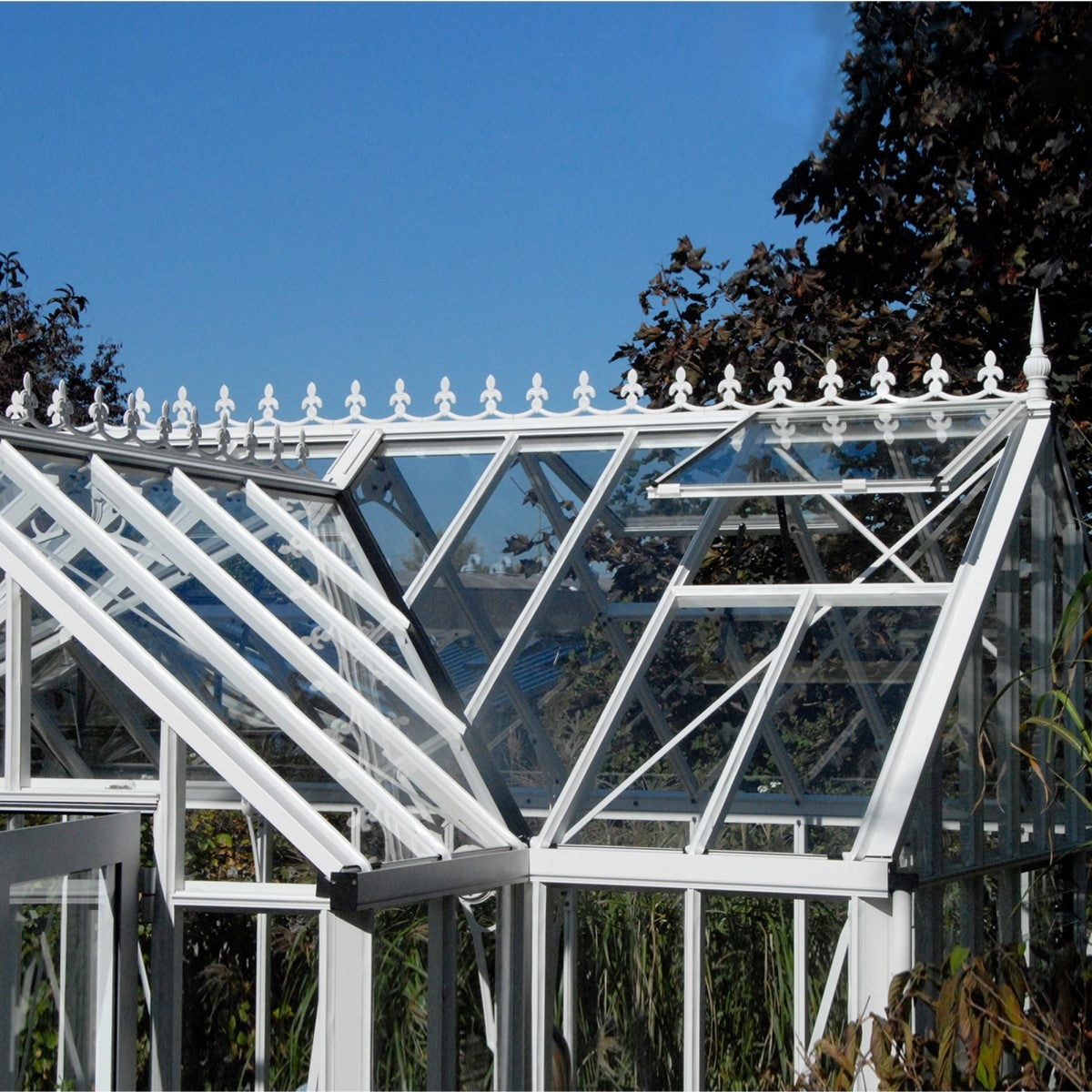 Janssens | 13x13x10 Ft Royal EOS T Glass Greenhouse Kit With 4mm Tempered Glass Glazing