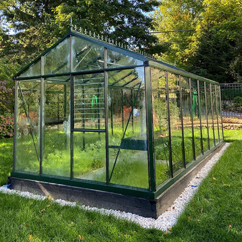 Janssens | 10x20x9 ft Royal Victorian VI 36 Medium Glass Greenhouse Kit With 4mm Tempered Glass Glazing
