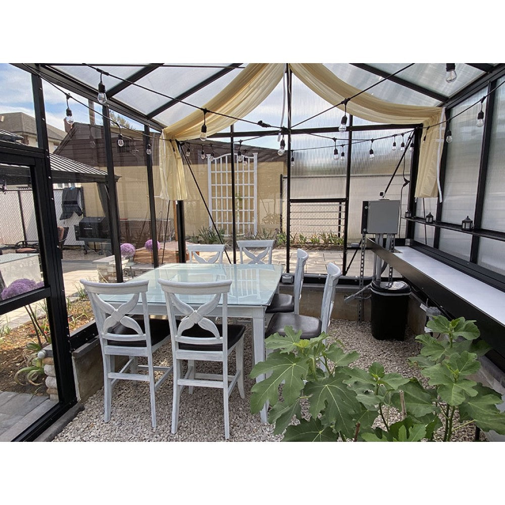 Janssens | 10x20x9 ft Royal Victorian VI 36 Medium Glass Greenhouse Kit With 4mm Tempered Glass Glazing