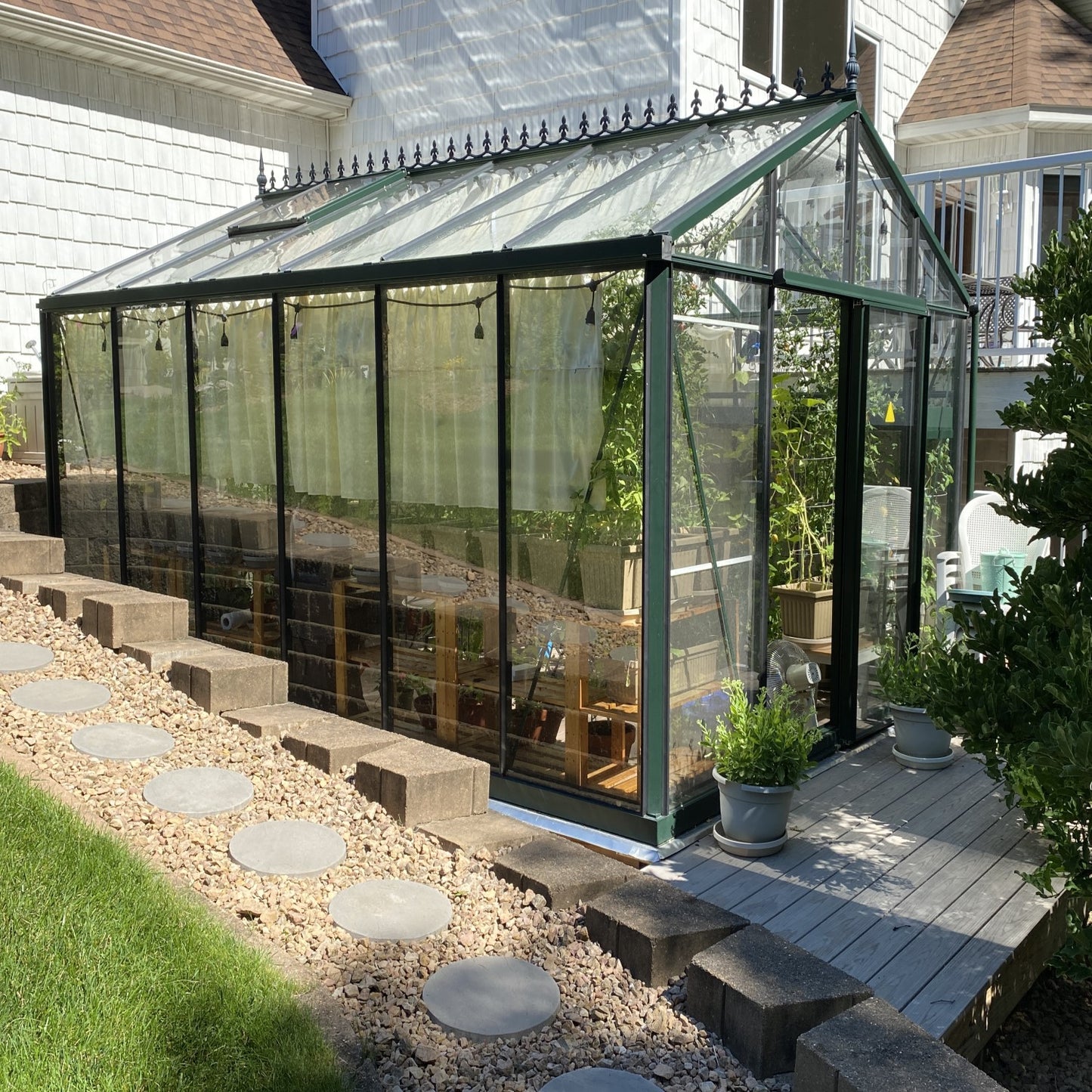 Janssens | 10x20x9 ft Royal Victorian VI 36 Medium Glass Greenhouse Kit With 4mm Tempered Glass Glazing