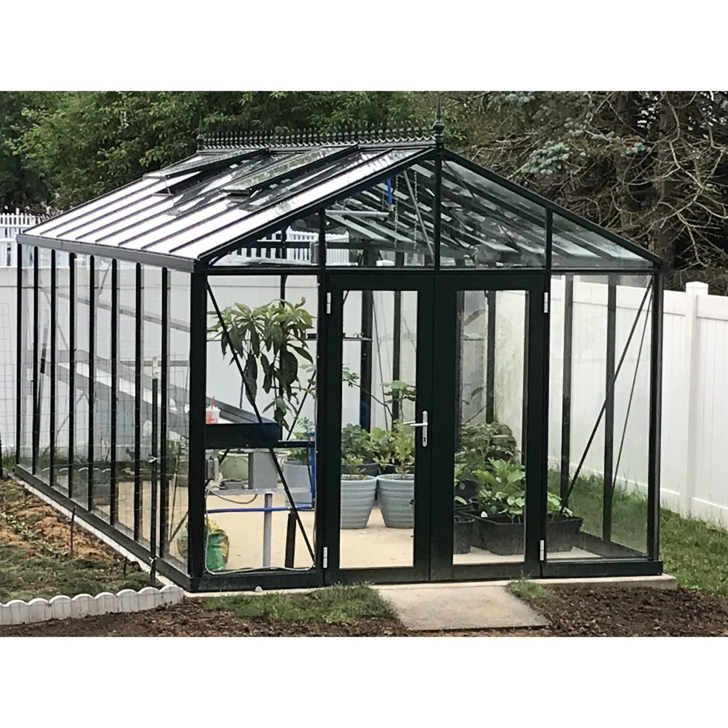 Janssens | 10x20x9 ft Royal Victorian VI 36 Medium Glass Greenhouse Kit With 4mm Tempered Glass Glazing