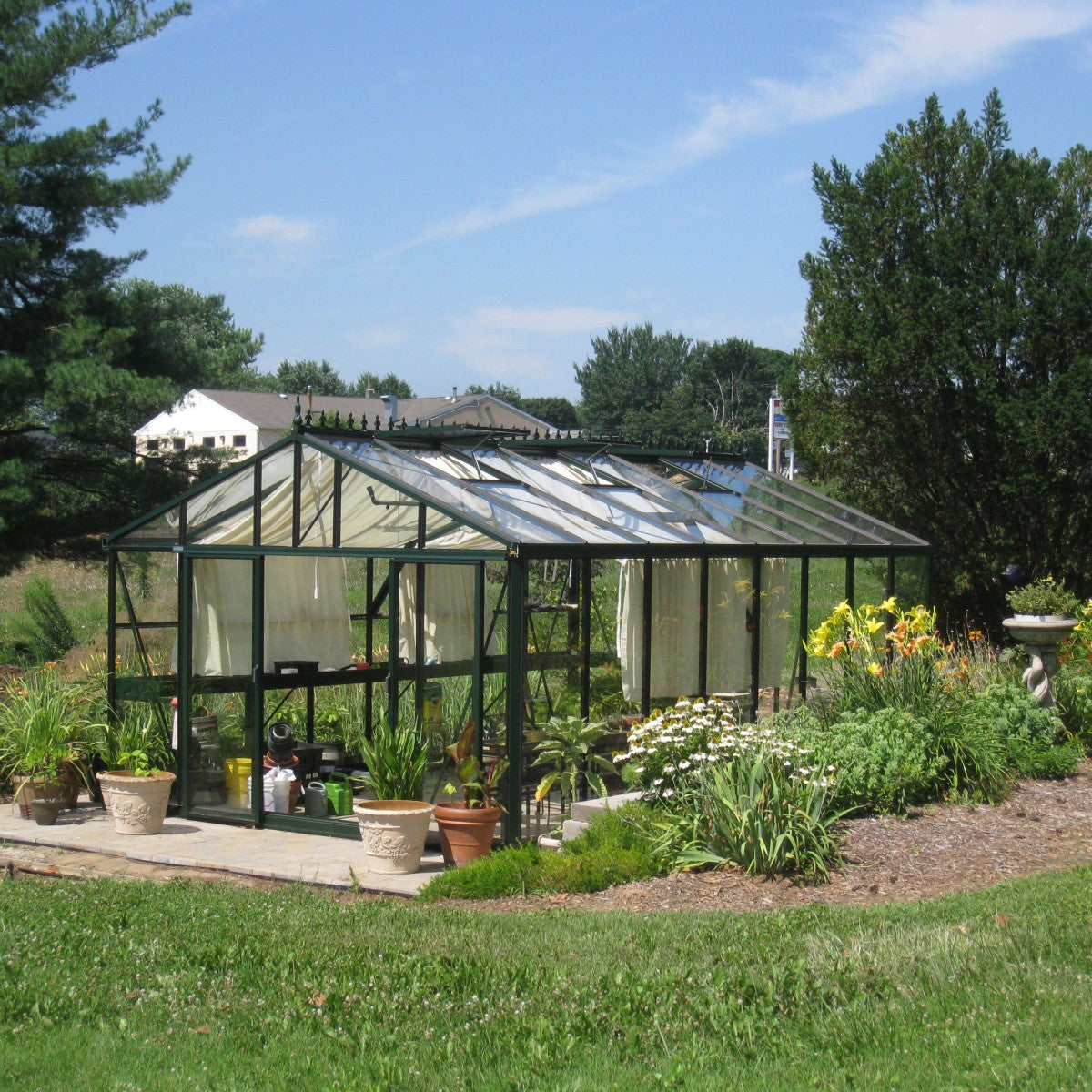 Janssens | 12.5x20x9 ft Royal Victorian VI 46 Large Glass Greenhouse Kit With 4mm Tempered Glass Glazing