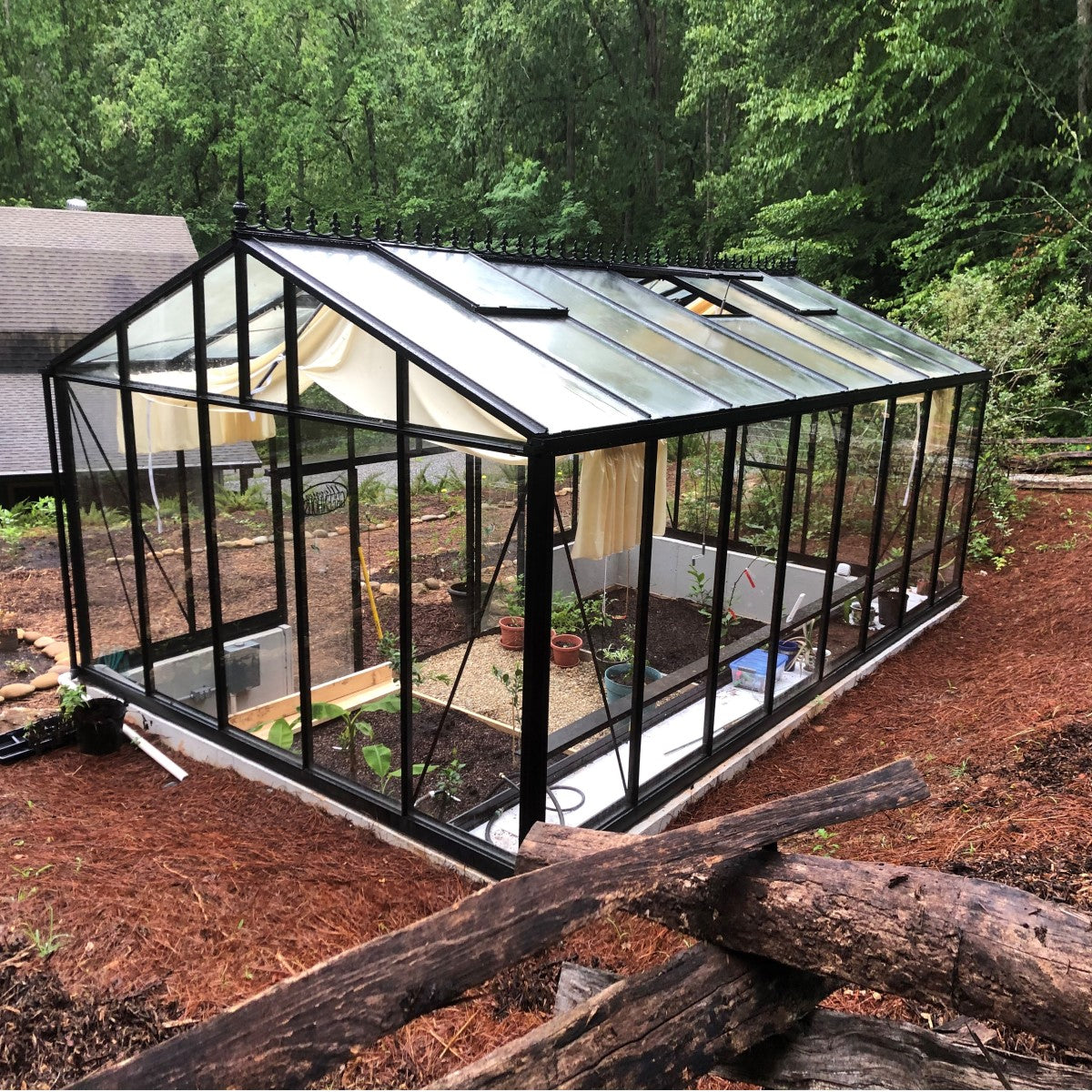 Janssens | 12.5x20x9 ft Royal Victorian VI 46 Large Glass Greenhouse Kit With 4mm Tempered Glass Glazing