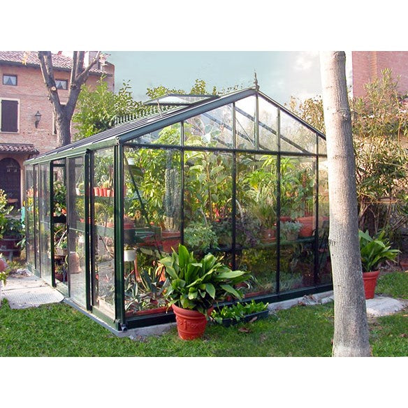 Janssens | 12.5x20x9 ft Royal Victorian VI 46 Large Glass Greenhouse Kit With 4mm Tempered Glass Glazing