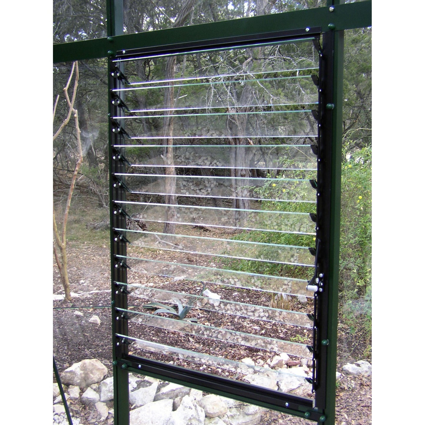 Janssens | Modern Pent Roof Glass Greenhouse Kit With 4mm Tempered Glass Glazing