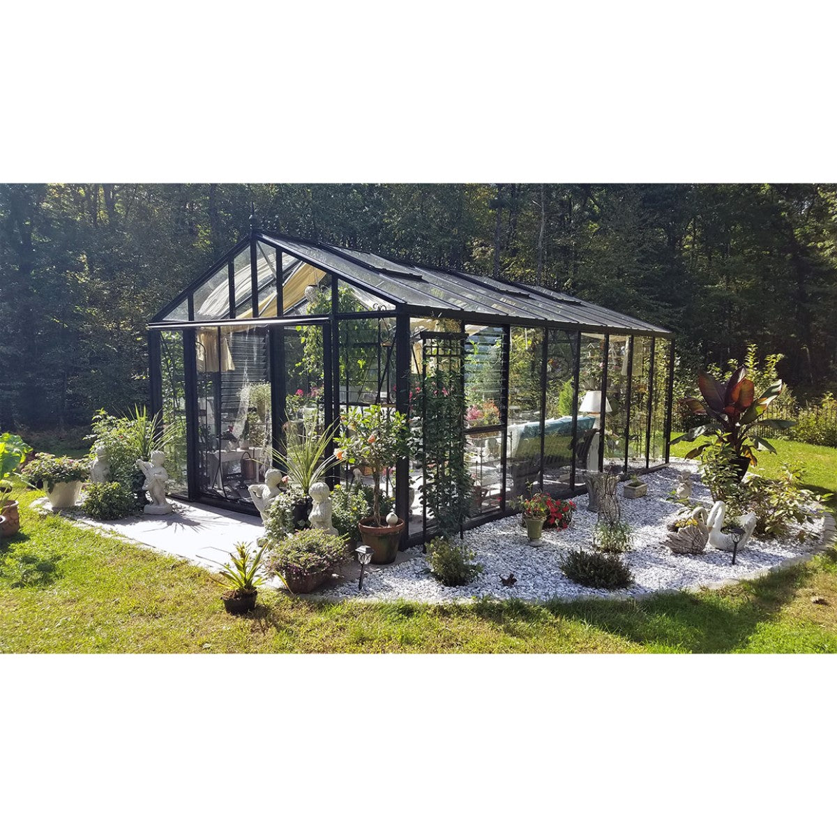 Janssens | 12.5x20x9 ft Royal Victorian VI 46 Large Glass Greenhouse Kit With 4mm Tempered Glass Glazing