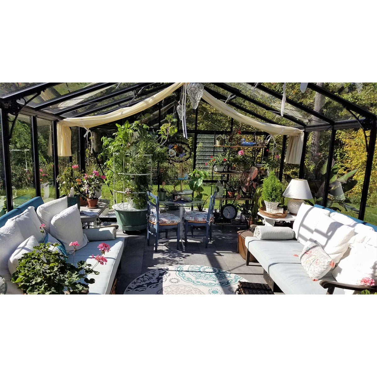 Janssens | 12.5x20x9 ft Royal Victorian VI 46 Large Glass Greenhouse Kit With 4mm Tempered Glass Glazing