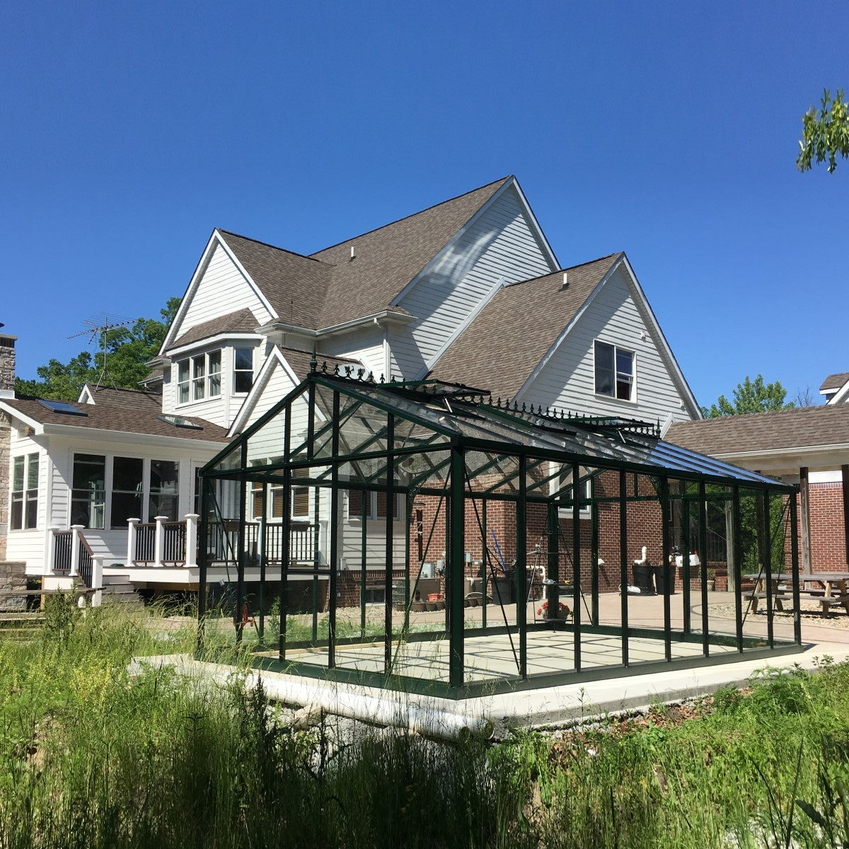 Janssens | 12.5x20x9 ft Royal Victorian VI 46 Large Glass Greenhouse Kit With 4mm Tempered Glass Glazing