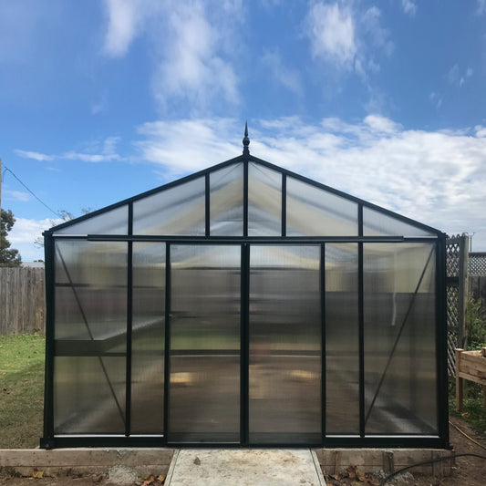 Janssens | 12.5x20x9 ft Royal Victorian VI 46 Large Greenhouse Kit With 10mm Twin-wall Polycarbonate Glazing