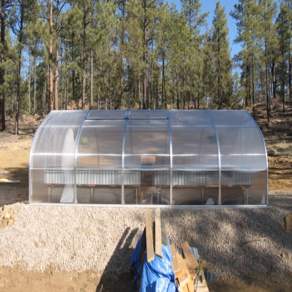 Hoklartherm | 9ft 8in x 17ft 6in x 7ft 7in Riga 5 Hobby Greenhouse Kit With 8mm Twin-wall Polycarbonate Glazing