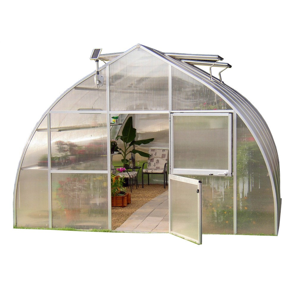 Hoklartherm | 14ft x 16ft 5in x 9ft 10in Riga XL5 Professional Greenhouse Kit With 16mm Triple-wall Polycarbonate Glazing