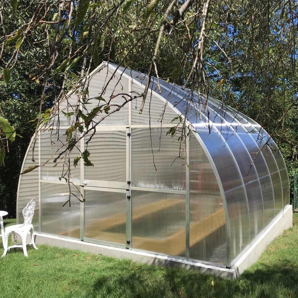 Hoklartherm | 14ft x 16ft 5in x 9ft 10in Riga XL5 Professional Greenhouse Kit With 16mm Triple-wall Polycarbonate Glazing