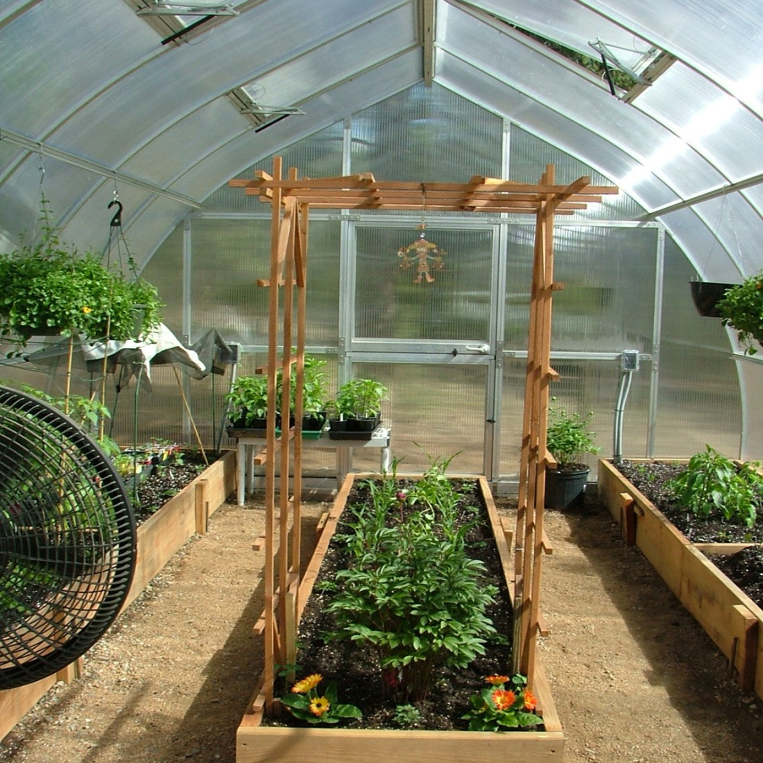 Hoklartherm | 14ft x 19ft 10in x 9ft 10in Riga XL6 Professional Greenhouse Kit With 16mm Triple-wall Polycarbonate Glazing