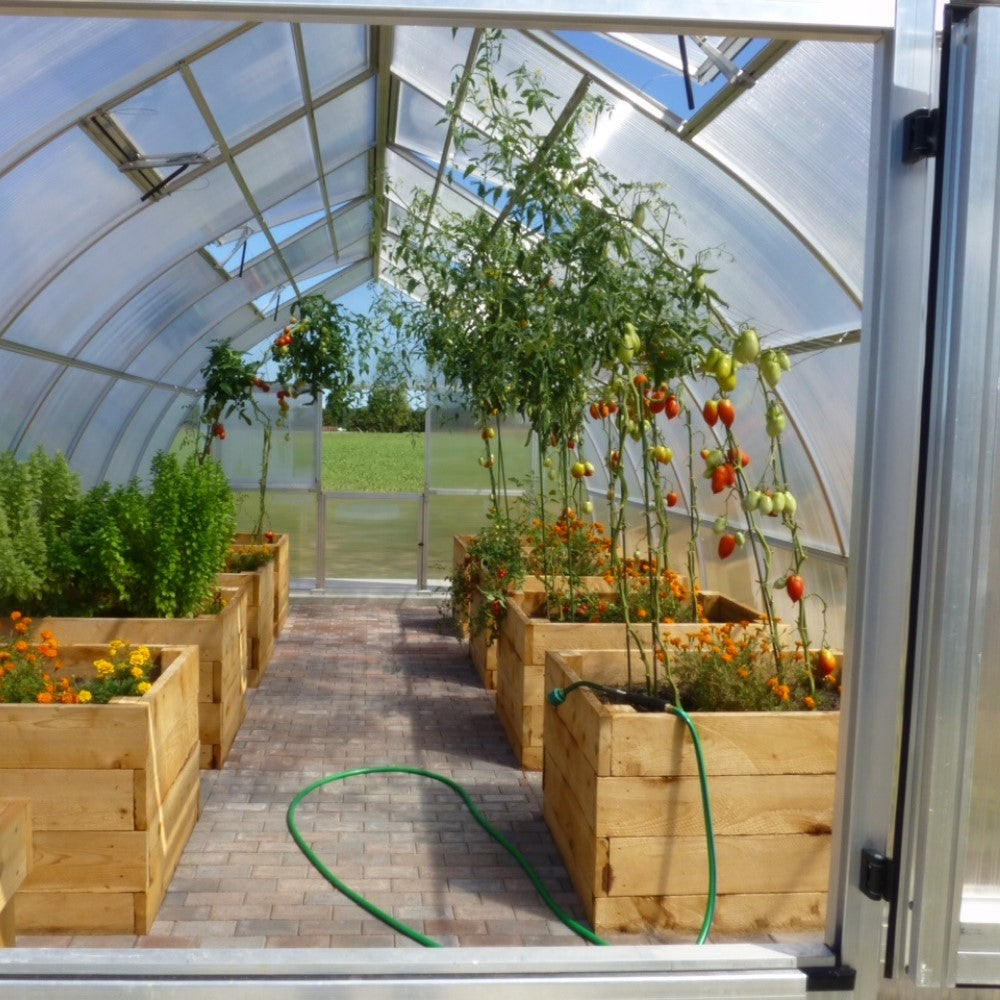 Hoklartherm | 14ft x 19ft 10in x 9ft 10in Riga XL6 Professional Greenhouse Kit With 16mm Triple-wall Polycarbonate Glazing