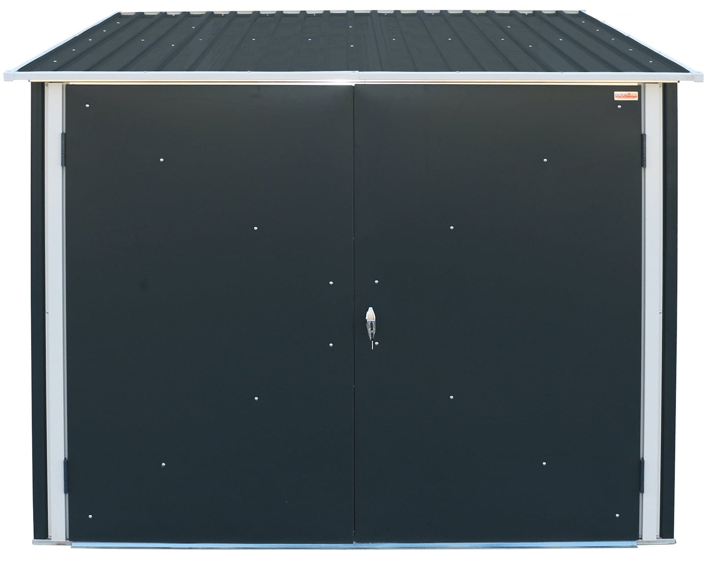 Duramax Bike Shed Kit without Foundation DuraMax | Bicycle Storage Shed Anthracite with White Trim | Western States 73051_CA