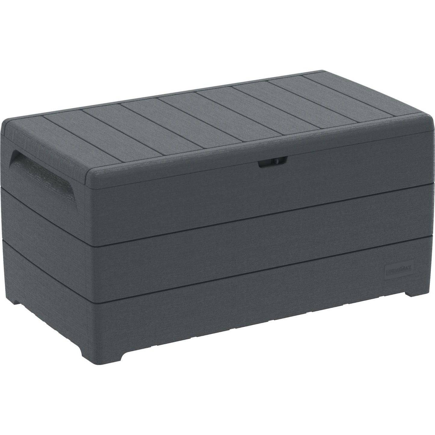 Duramax Deck Boxes DuraMax | Deck Box Cedar Grain 110 Gallon Gray 86603